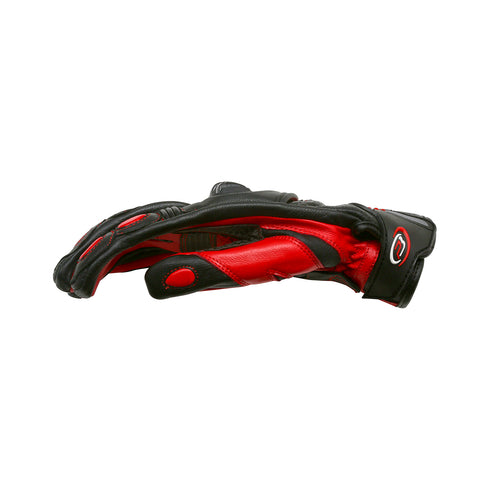PB Dell Leather Motorcycle Gloves Knox SPS - Red